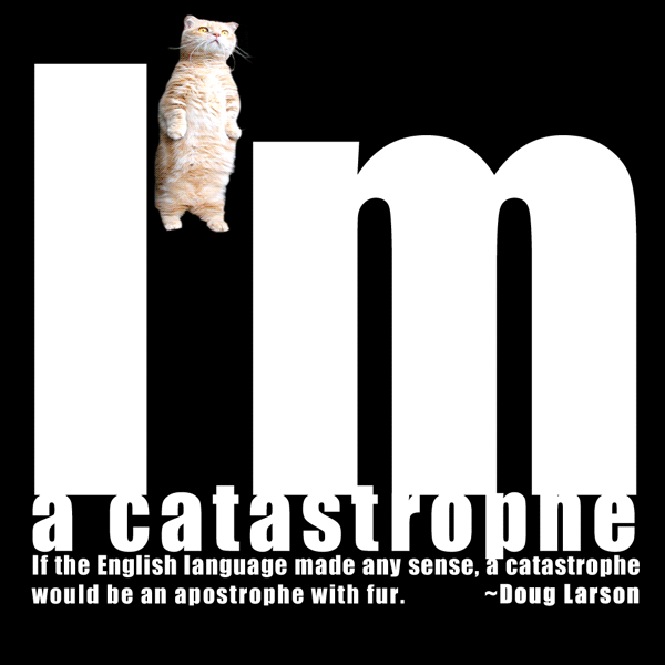 I'm a catastrophe