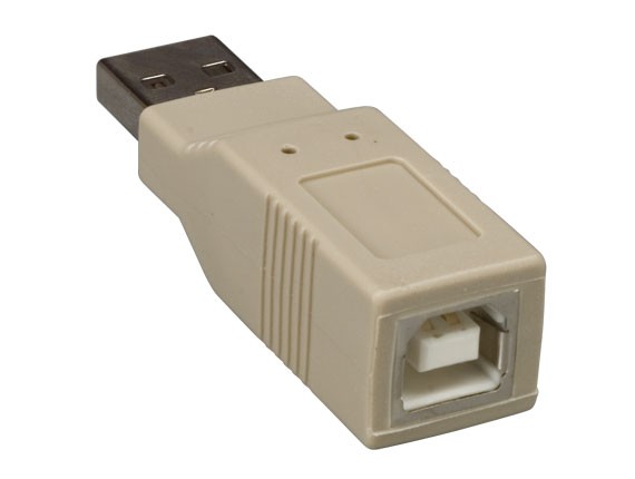 USB Type A male - Type B female adapter